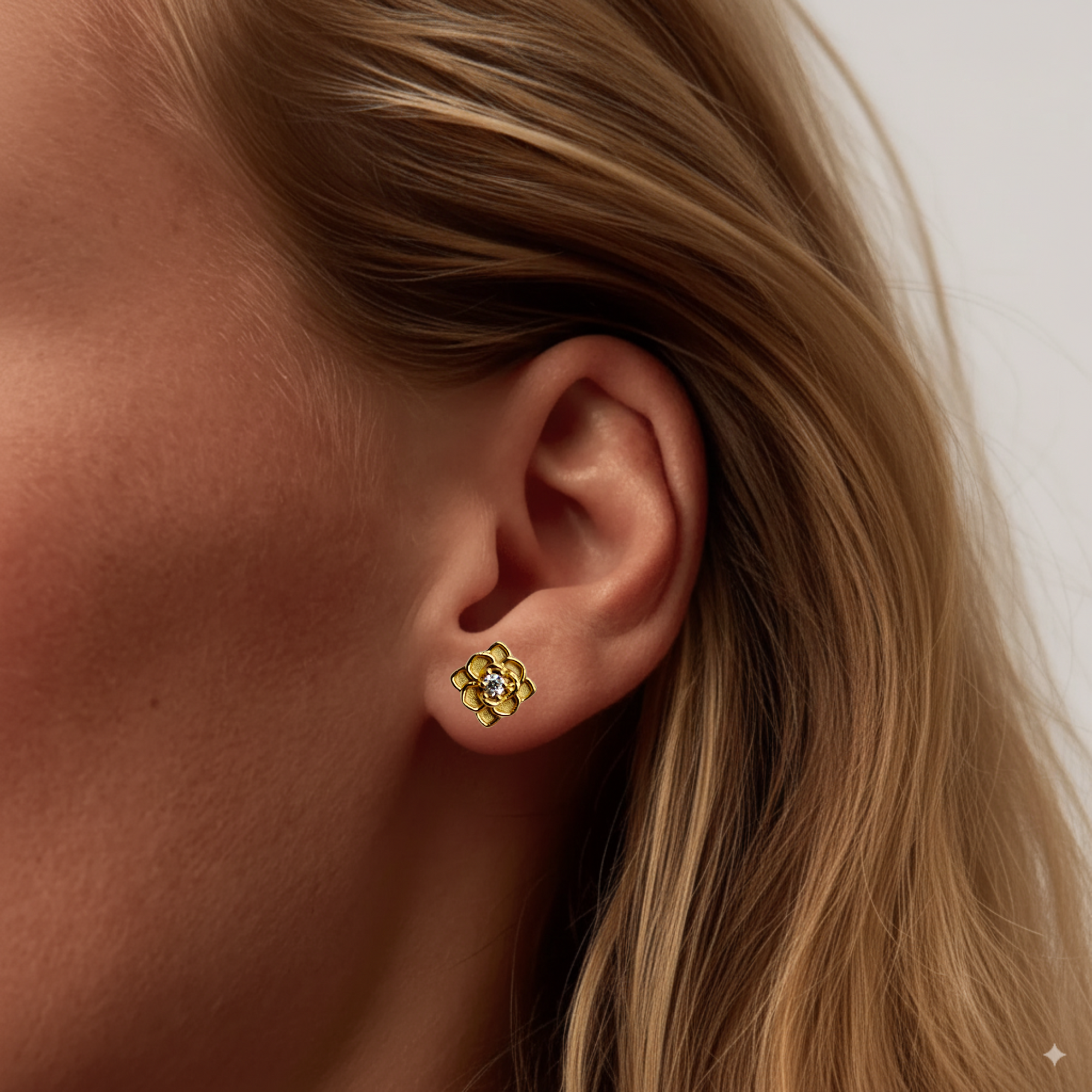 Rose Stud Earrings