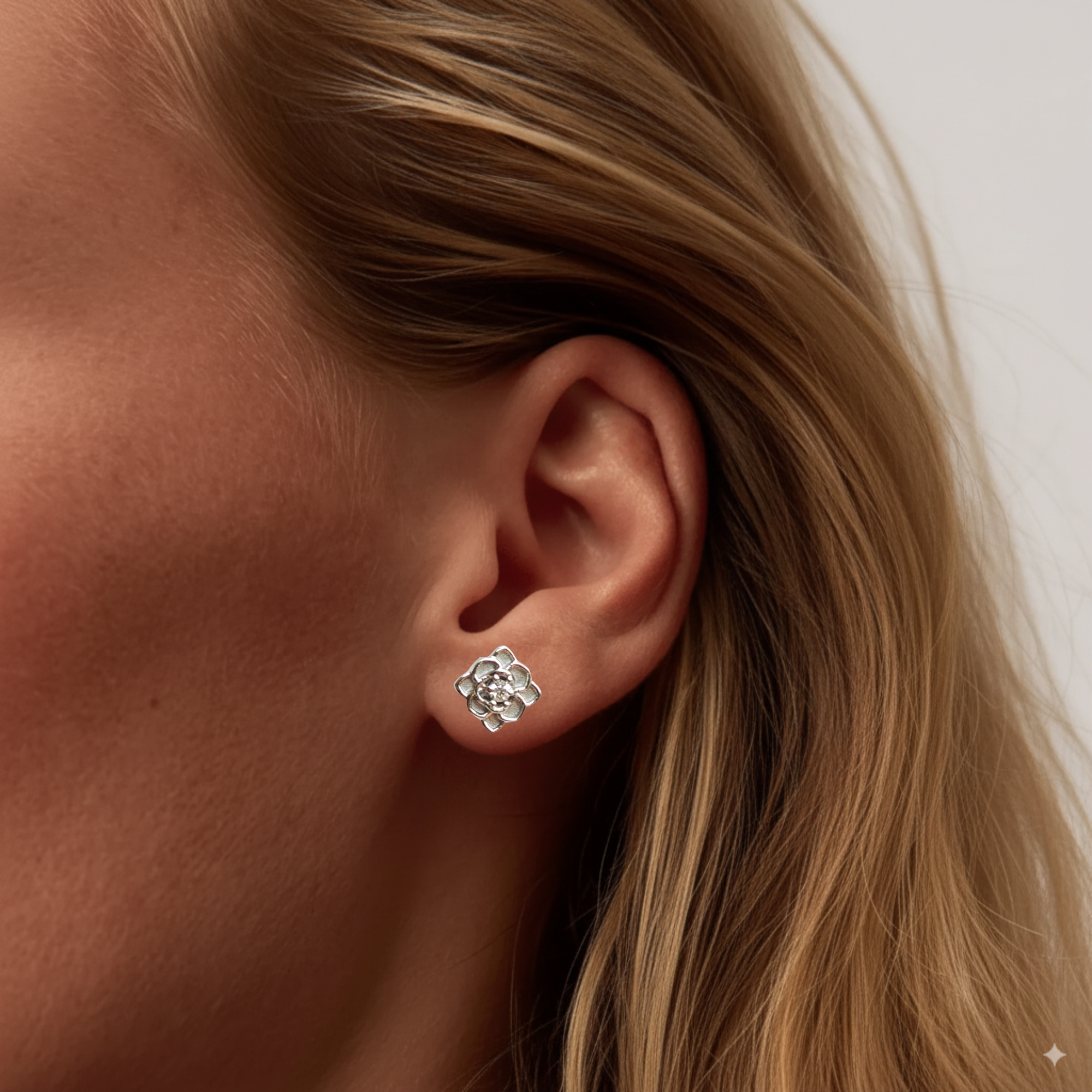 Rose Stud Earrings