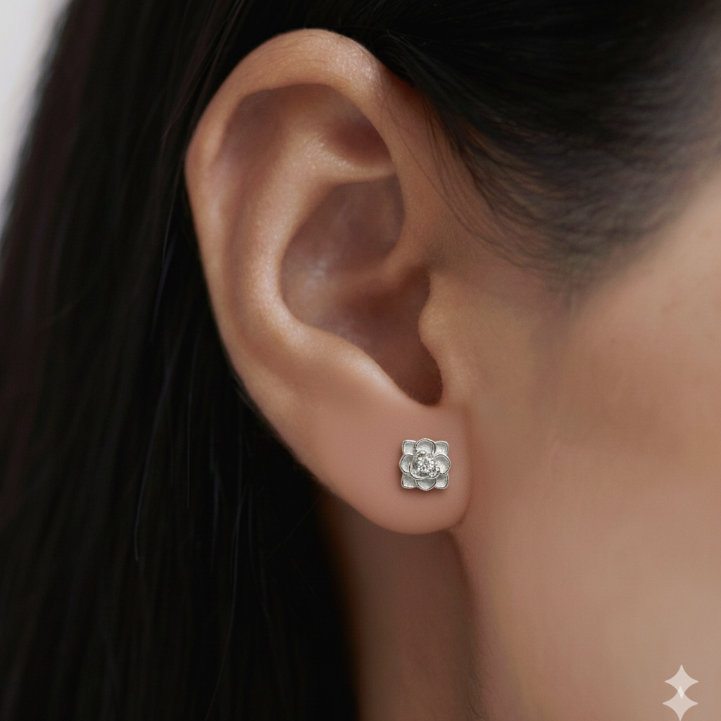 Rose Stud Earrings