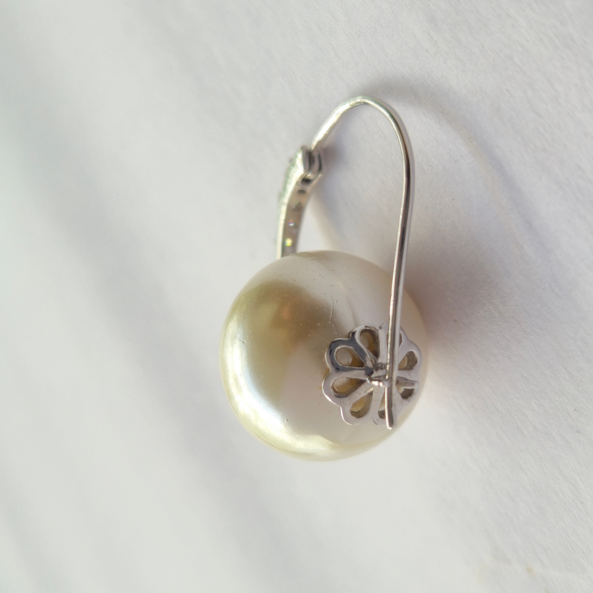Evil Eye Pearl Earring