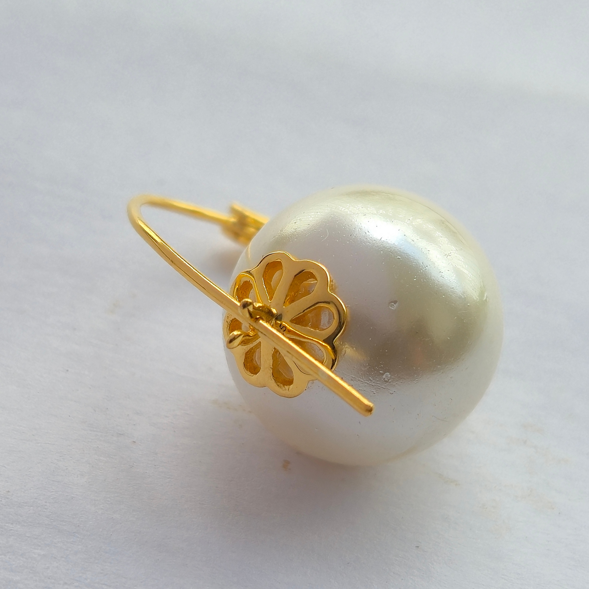 Evil Eye Pearl Earring