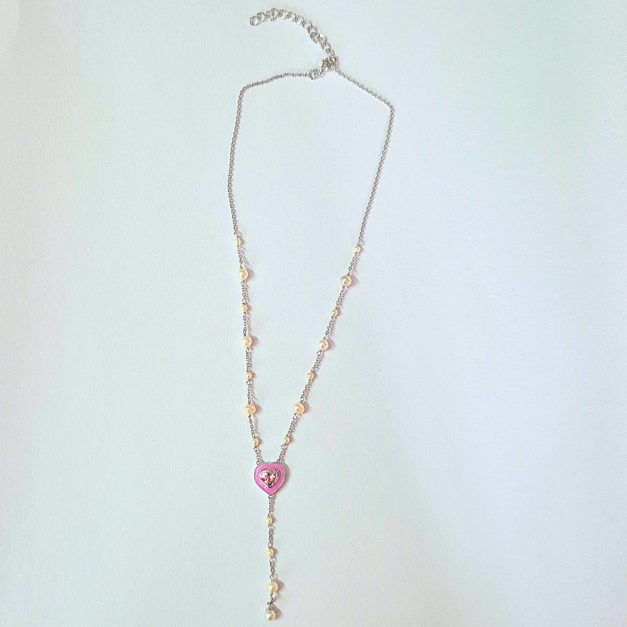 The Pink Heartline Necklace