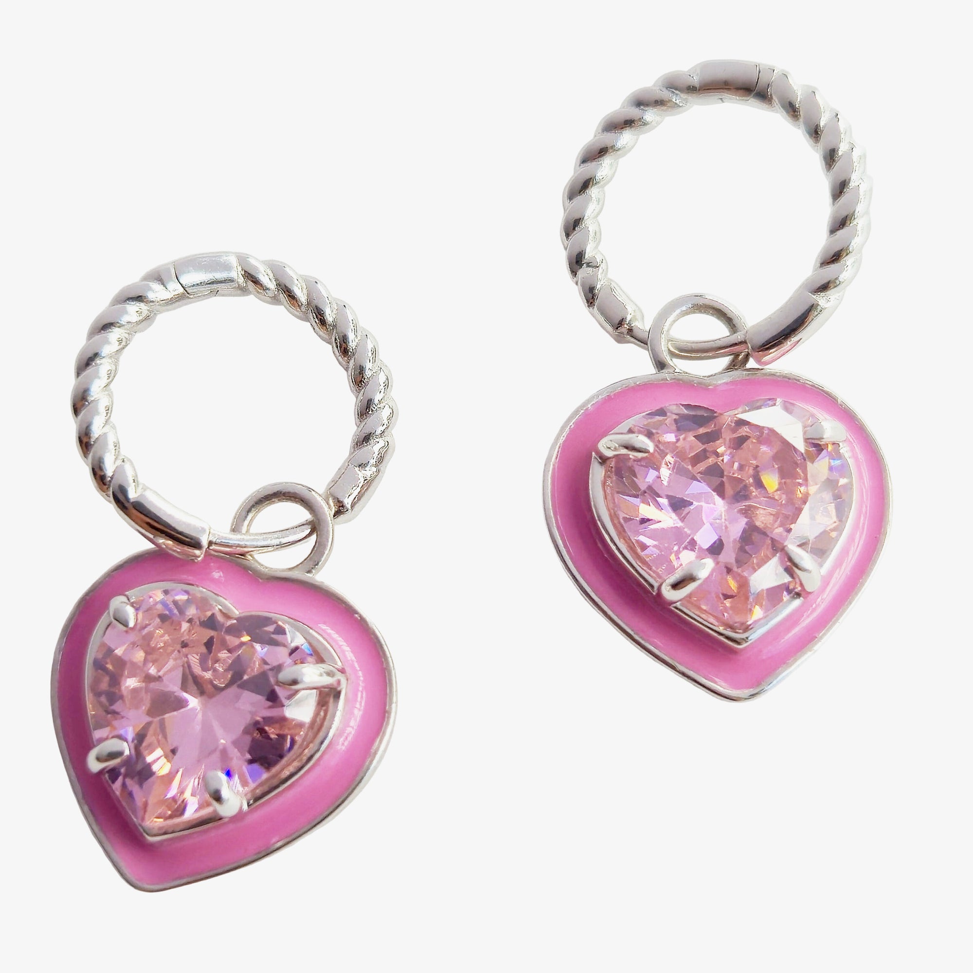 Blushé Heart Convertible Hoop Earrings