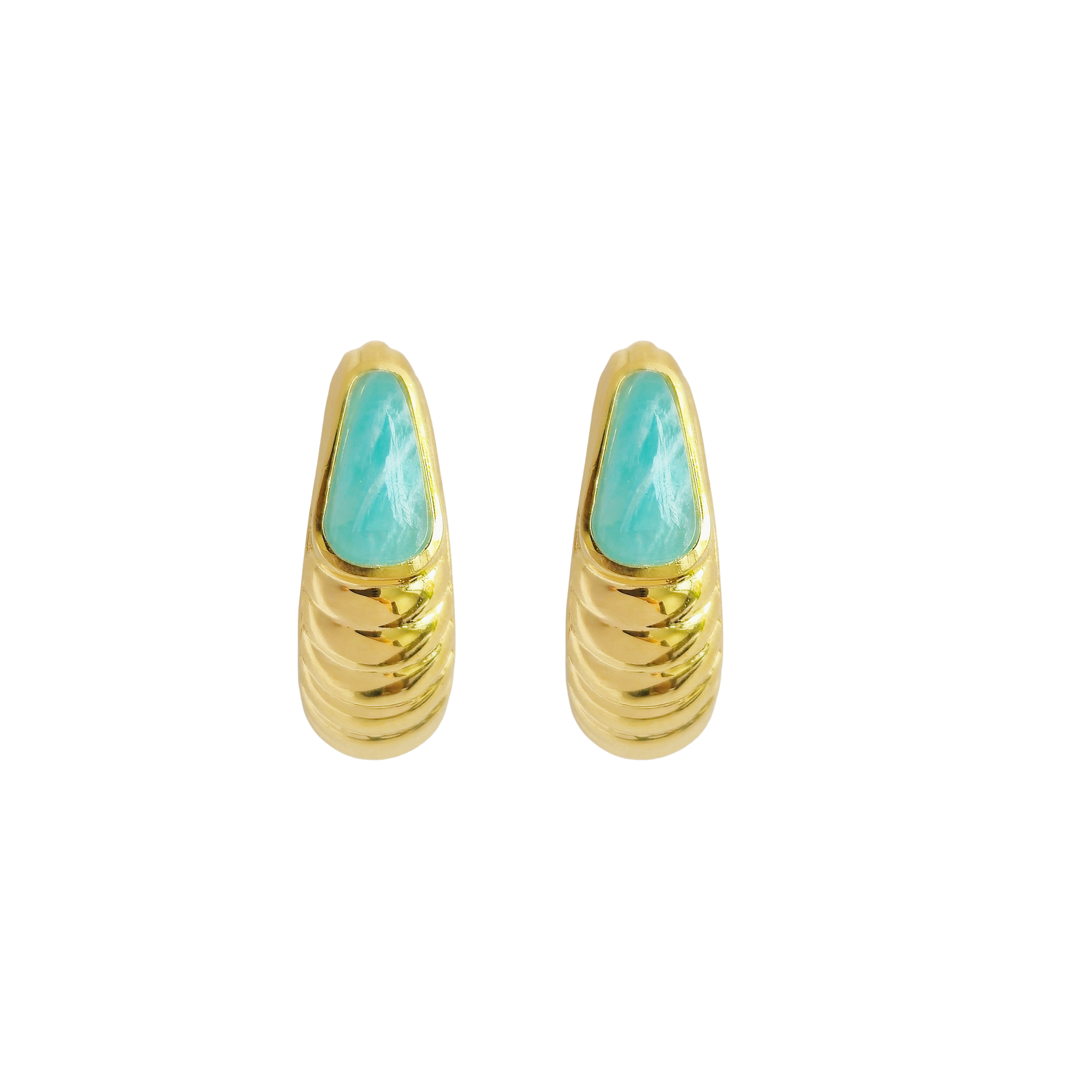 Ripples of Calm Medium Hoop Earrings