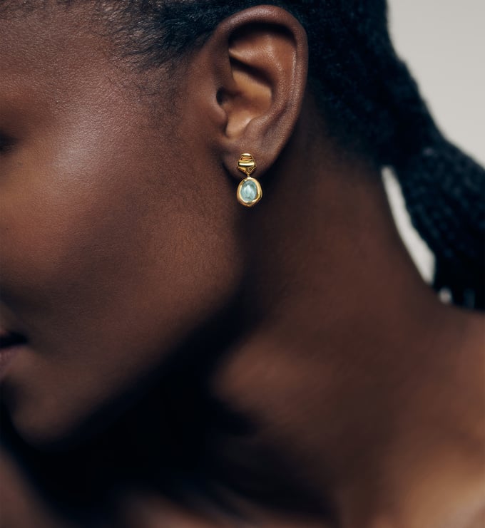 Odyssey Gemstone Small Drop Earrings