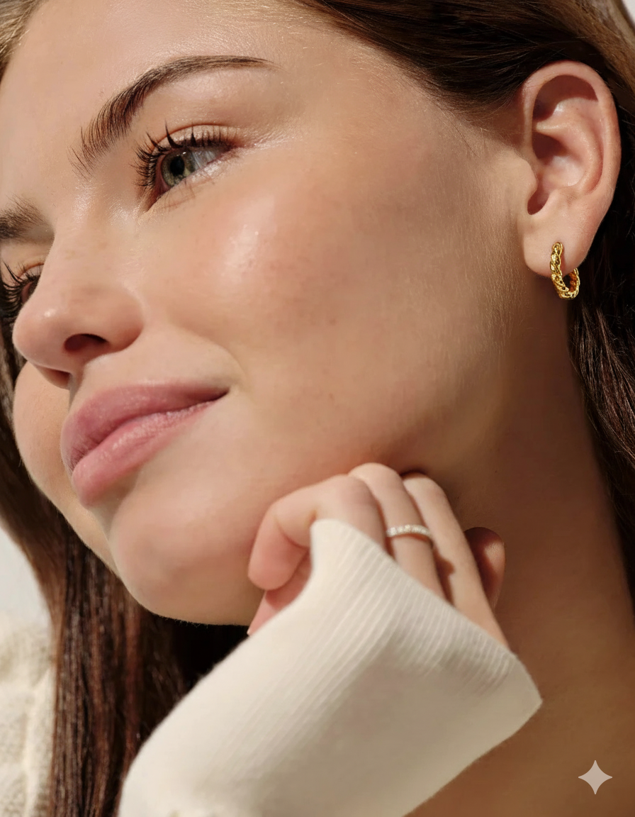 Blushé Heart Convertible Hoop Earrings