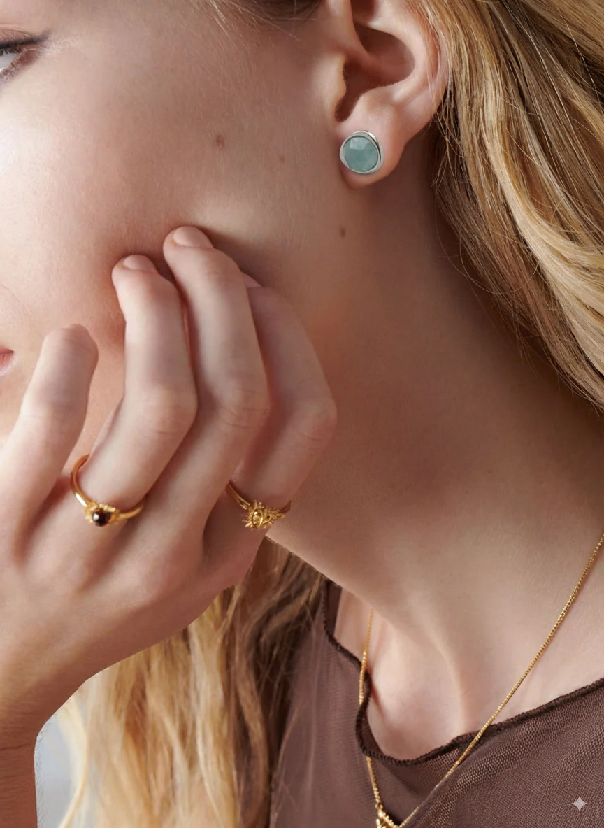 Odyssey Gemstone Stud Earrings