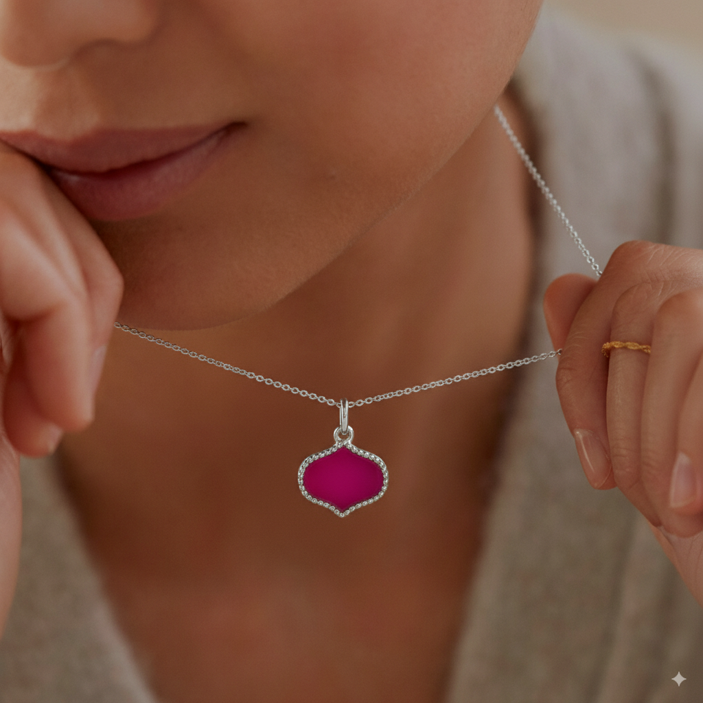 Lotus Gemstone Detachable Pendant