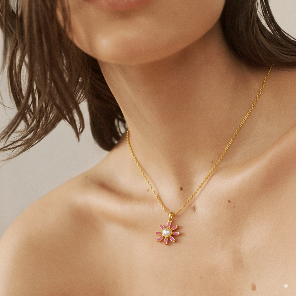 A Little Rebellion In Pink Detachable Pendant