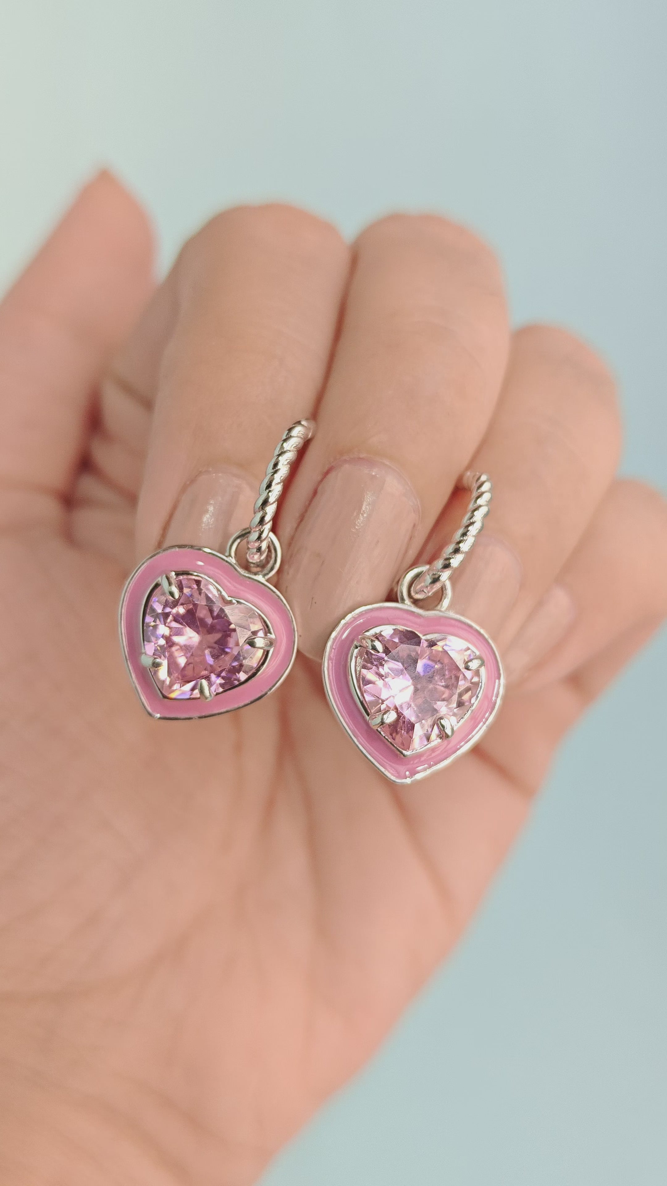 Blushé Heart Convertible Hoop Earrings