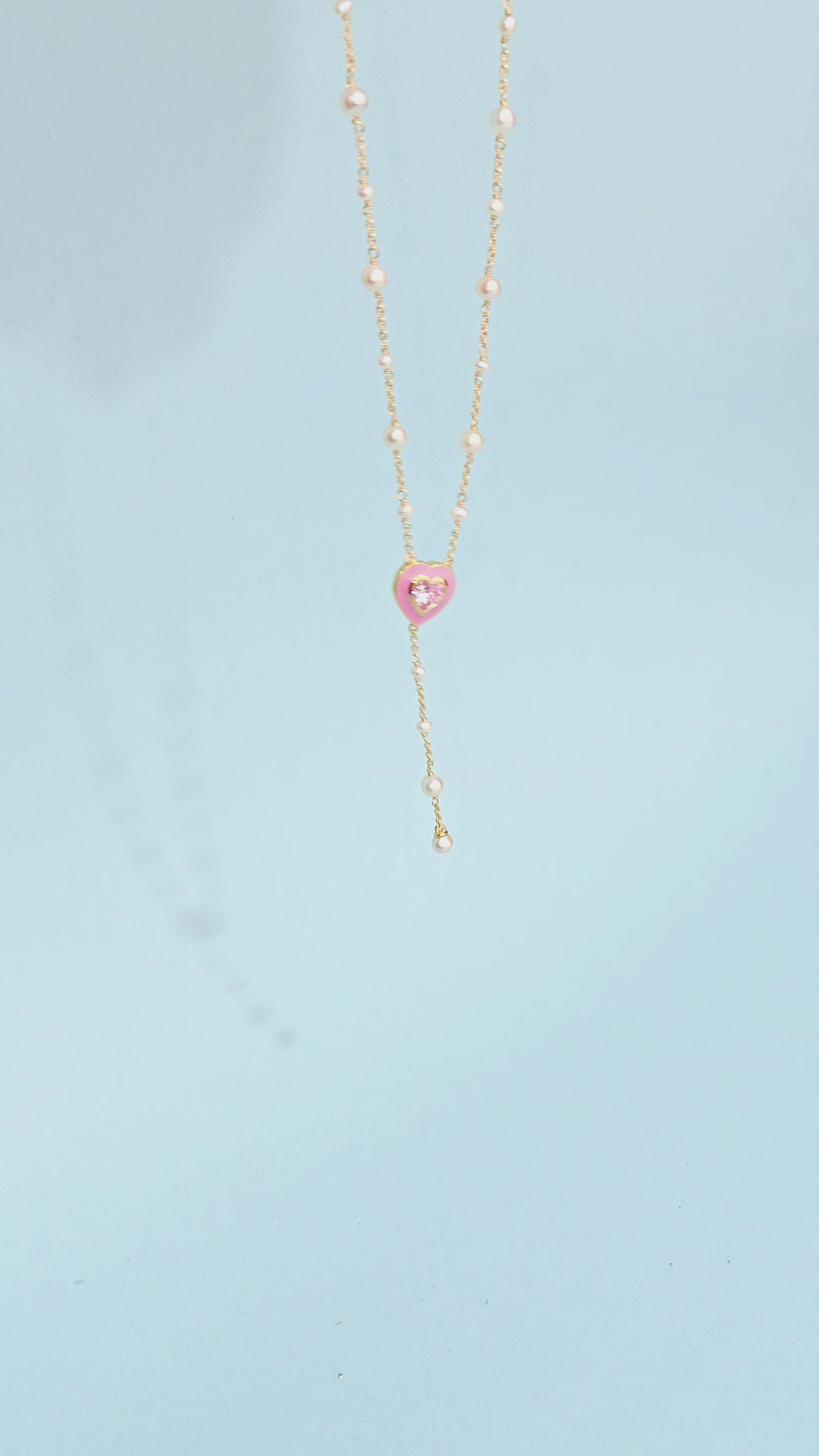 The Pink Heartline Necklace