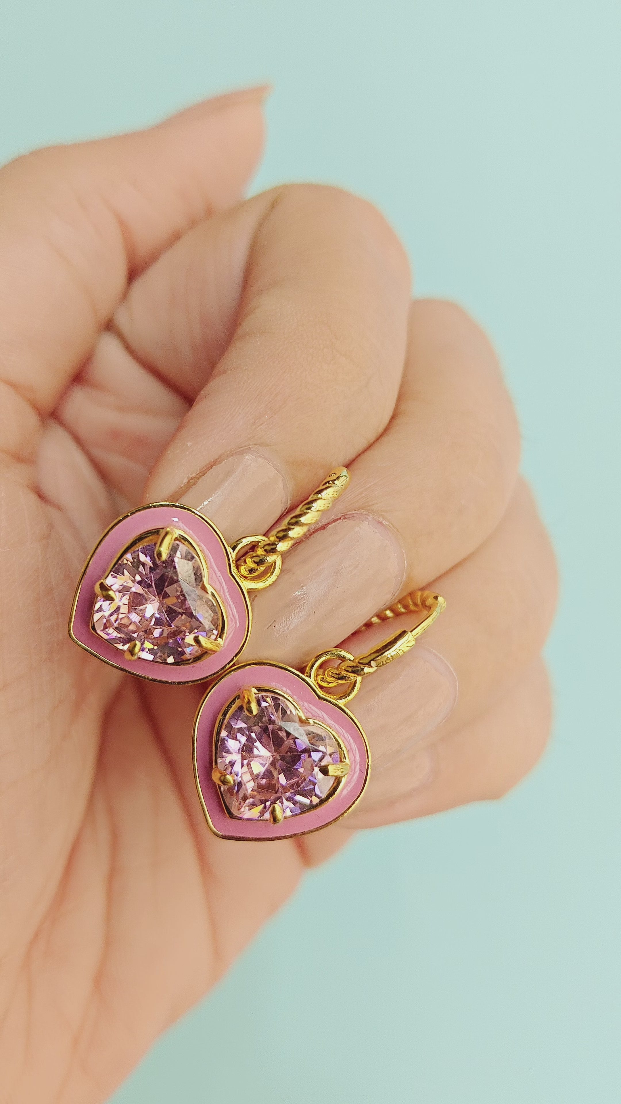 Blushé Heart Convertible Hoop Earrings