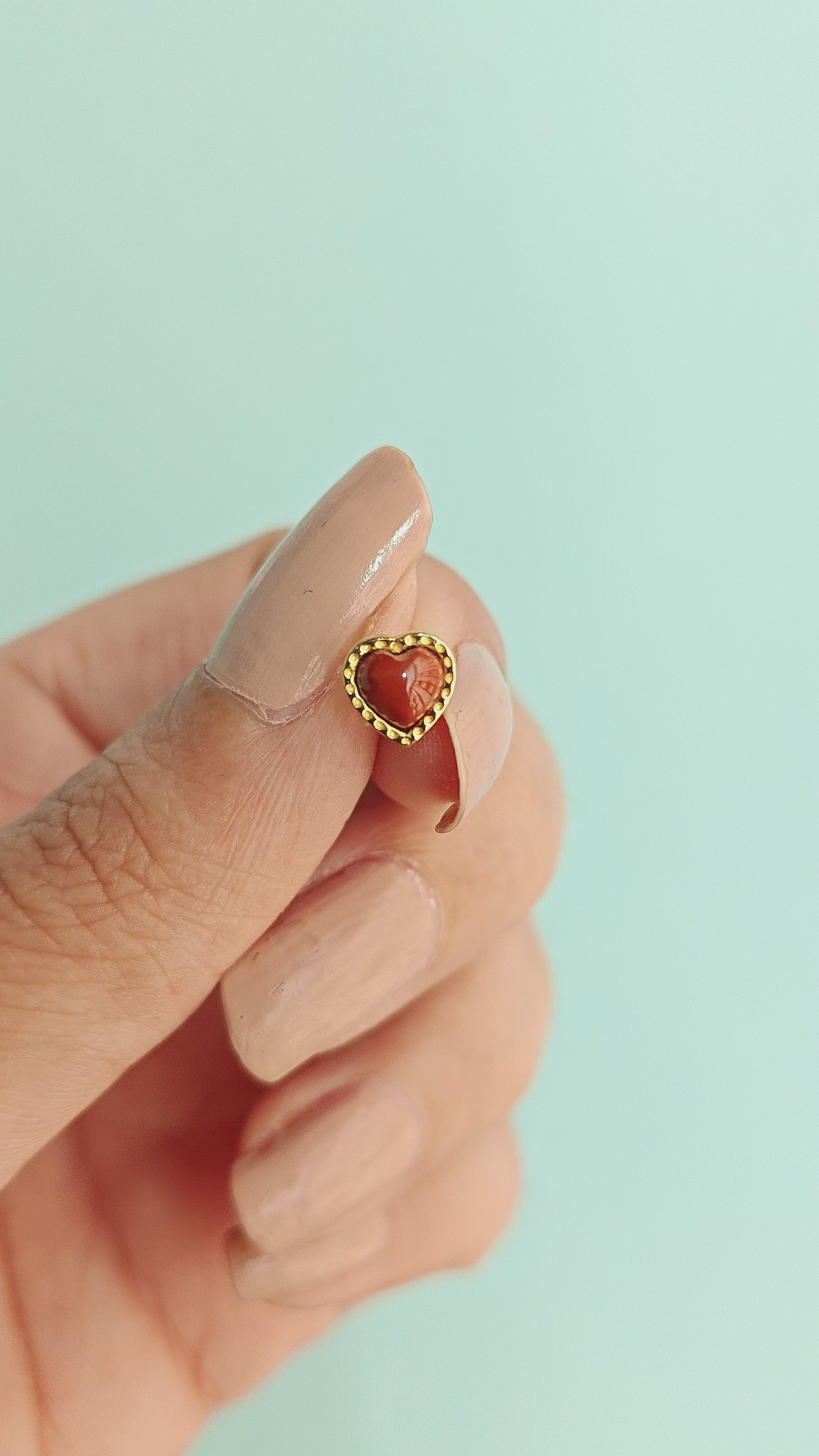 Mini Heart Stud Earrings