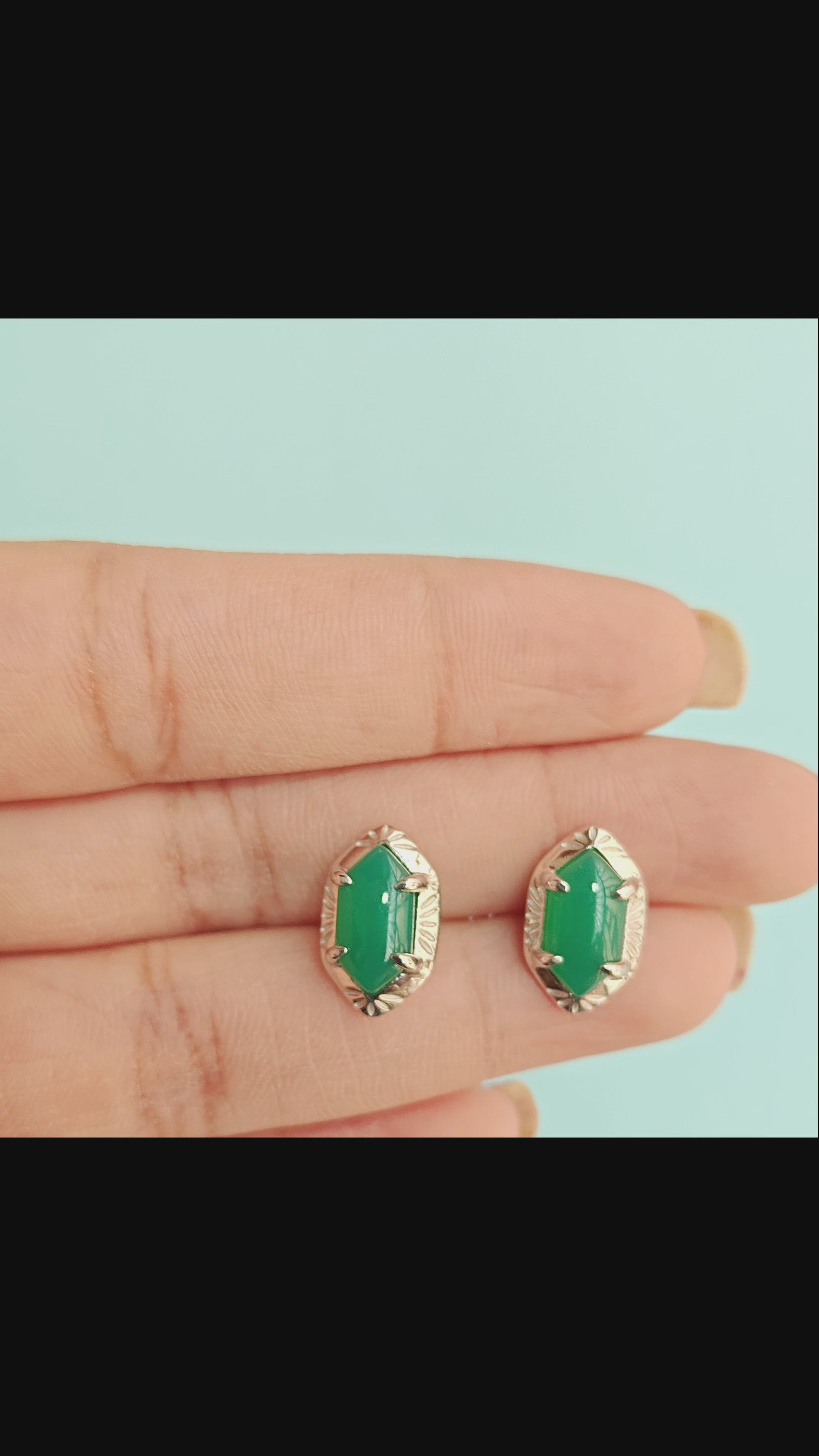 Whispers Of Ancient Forests Stud Earrings