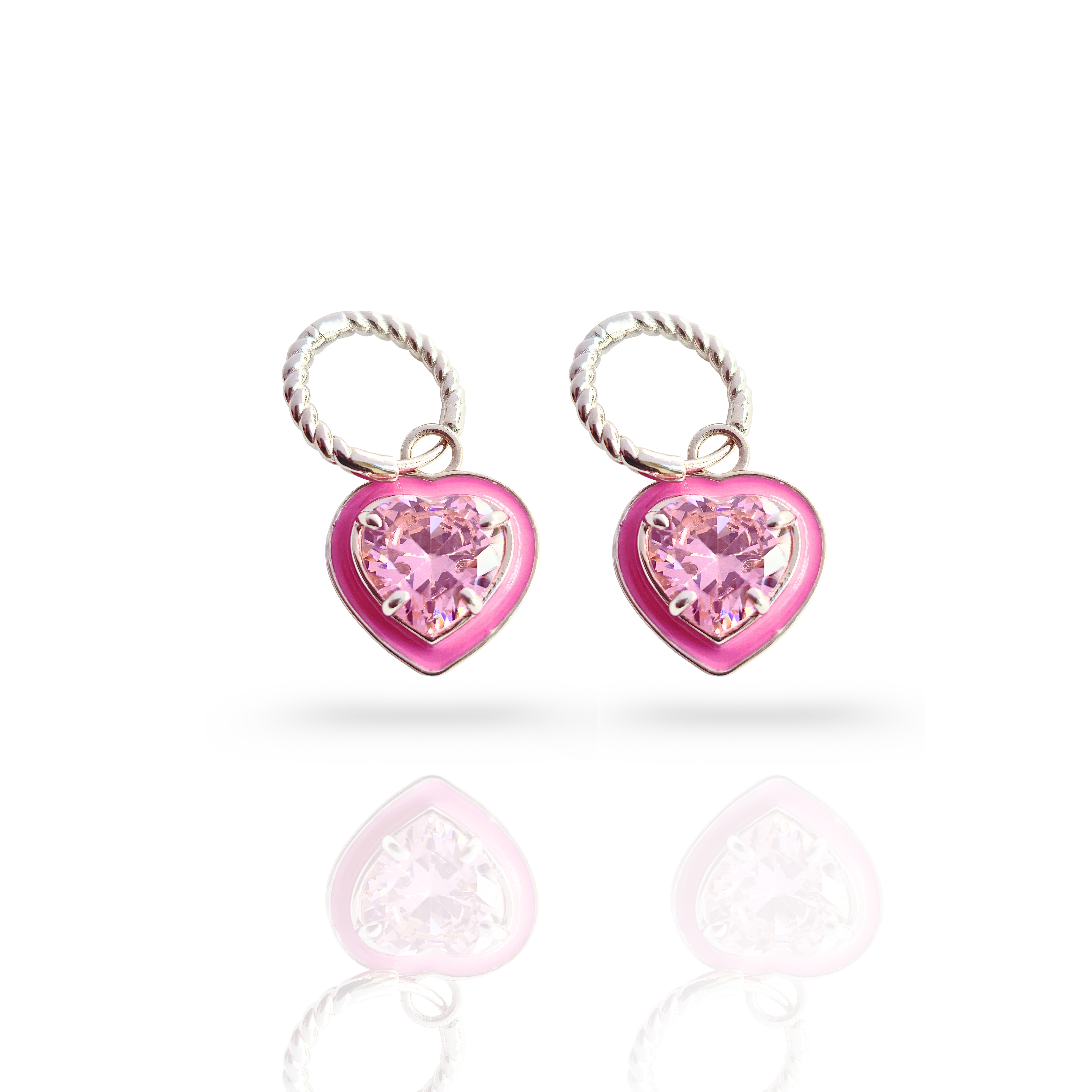 Blushé Heart Convertible Hoop Earrings