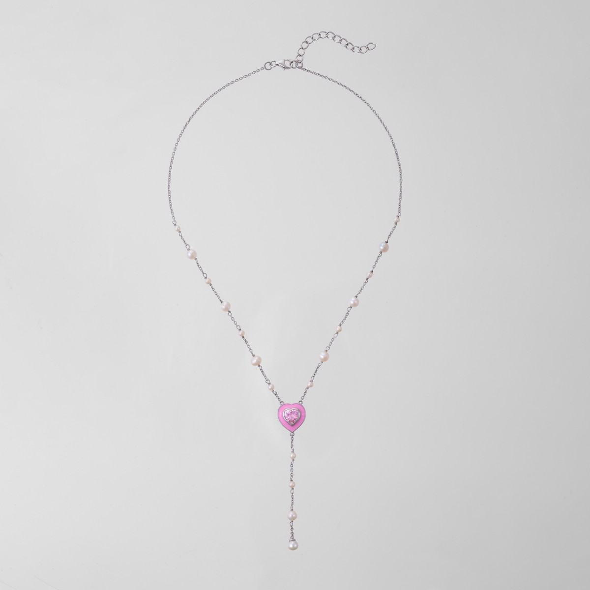 The Pink Heartline Necklace