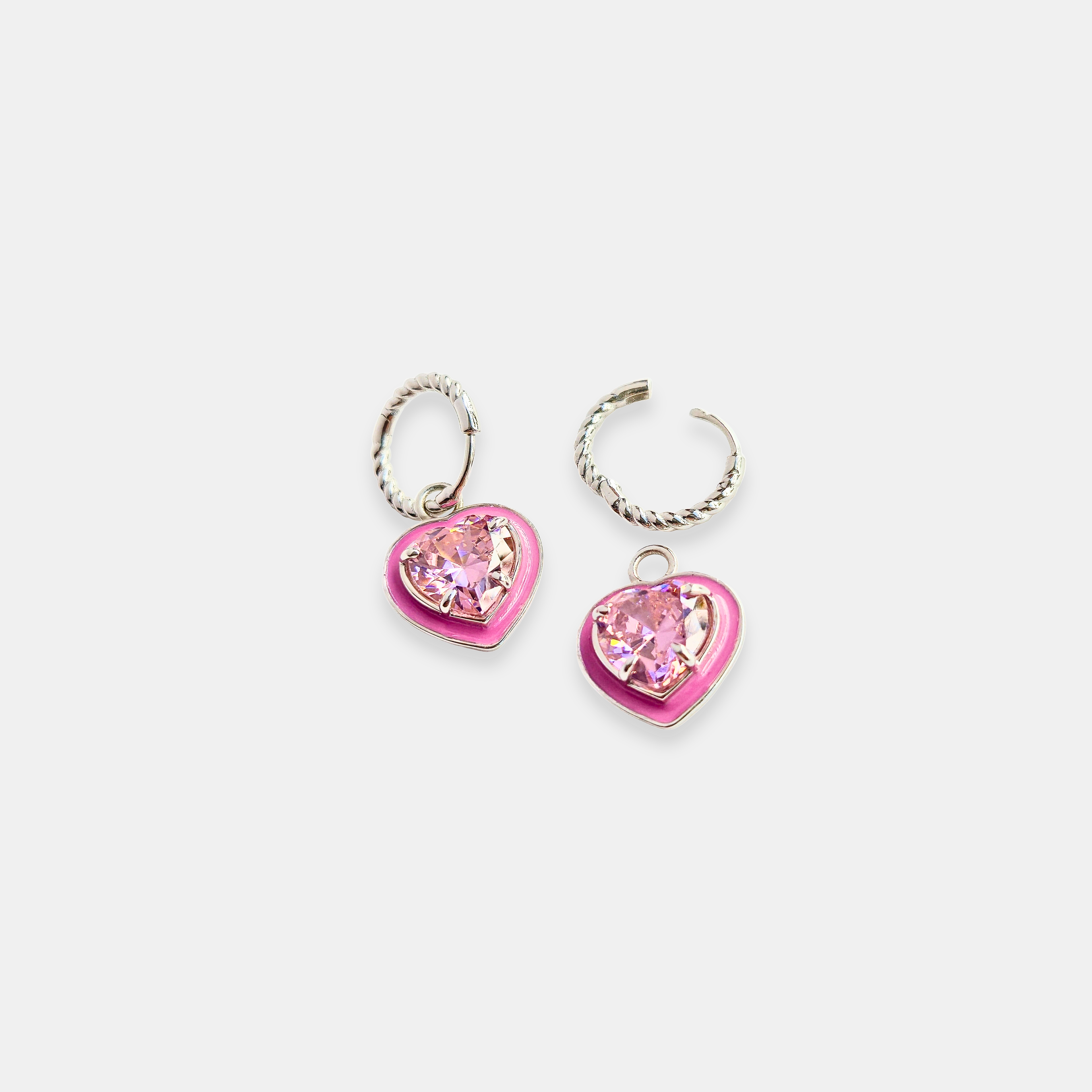 Blushé Heart Convertible Hoop Earrings