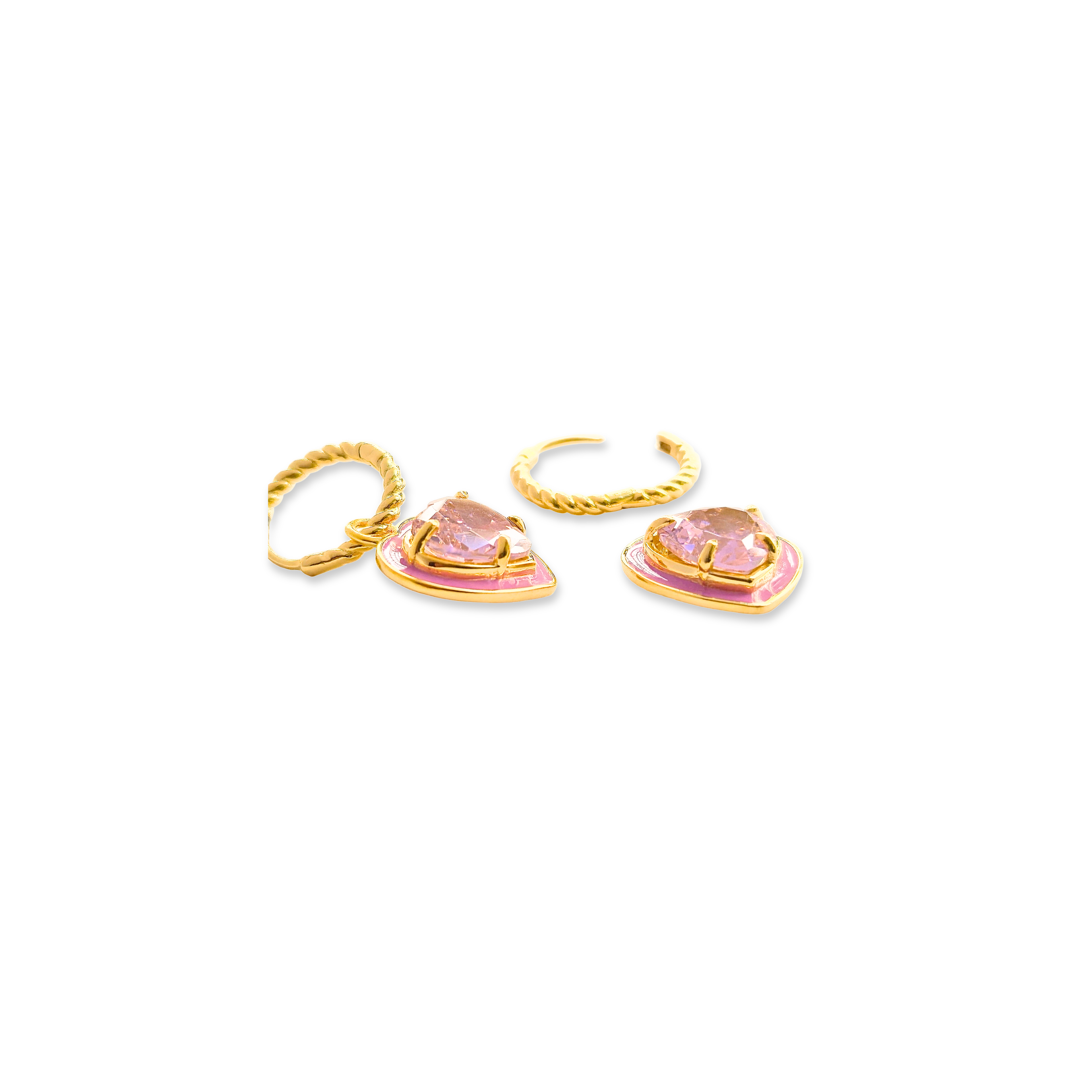 Blushé Heart Convertible Hoop Earrings