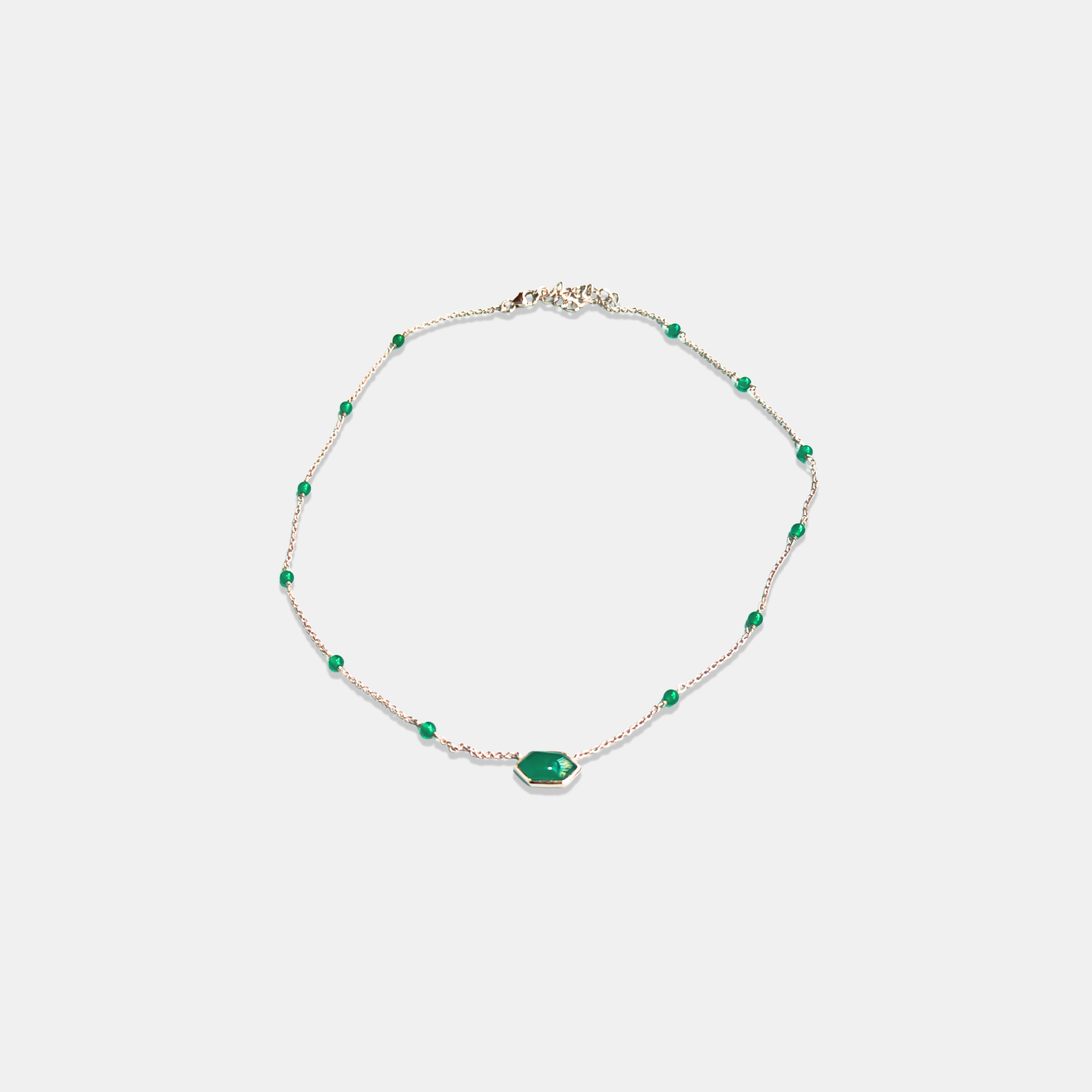 Green Mirage Pendant Necklace