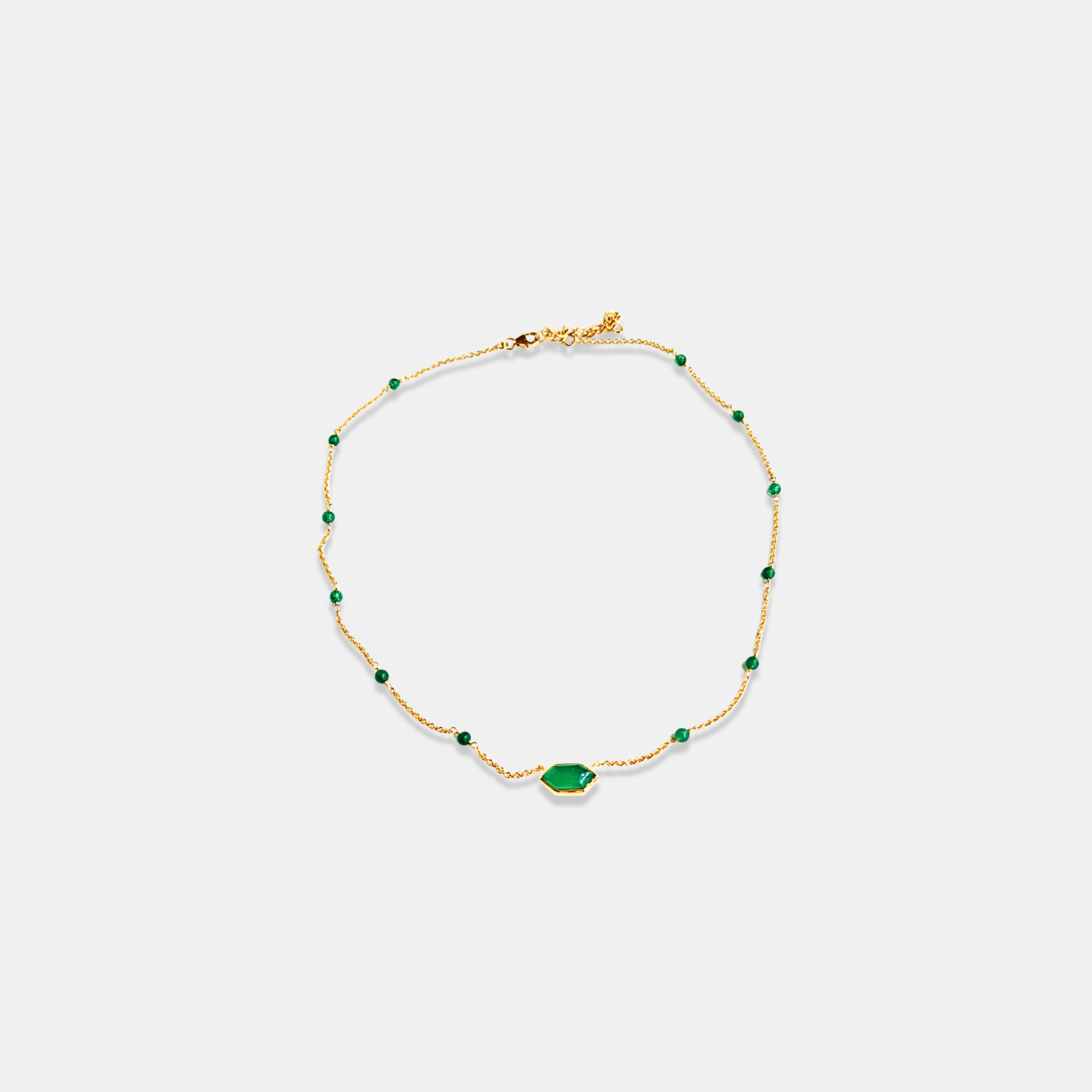 Green Mirage  Pendant Necklace