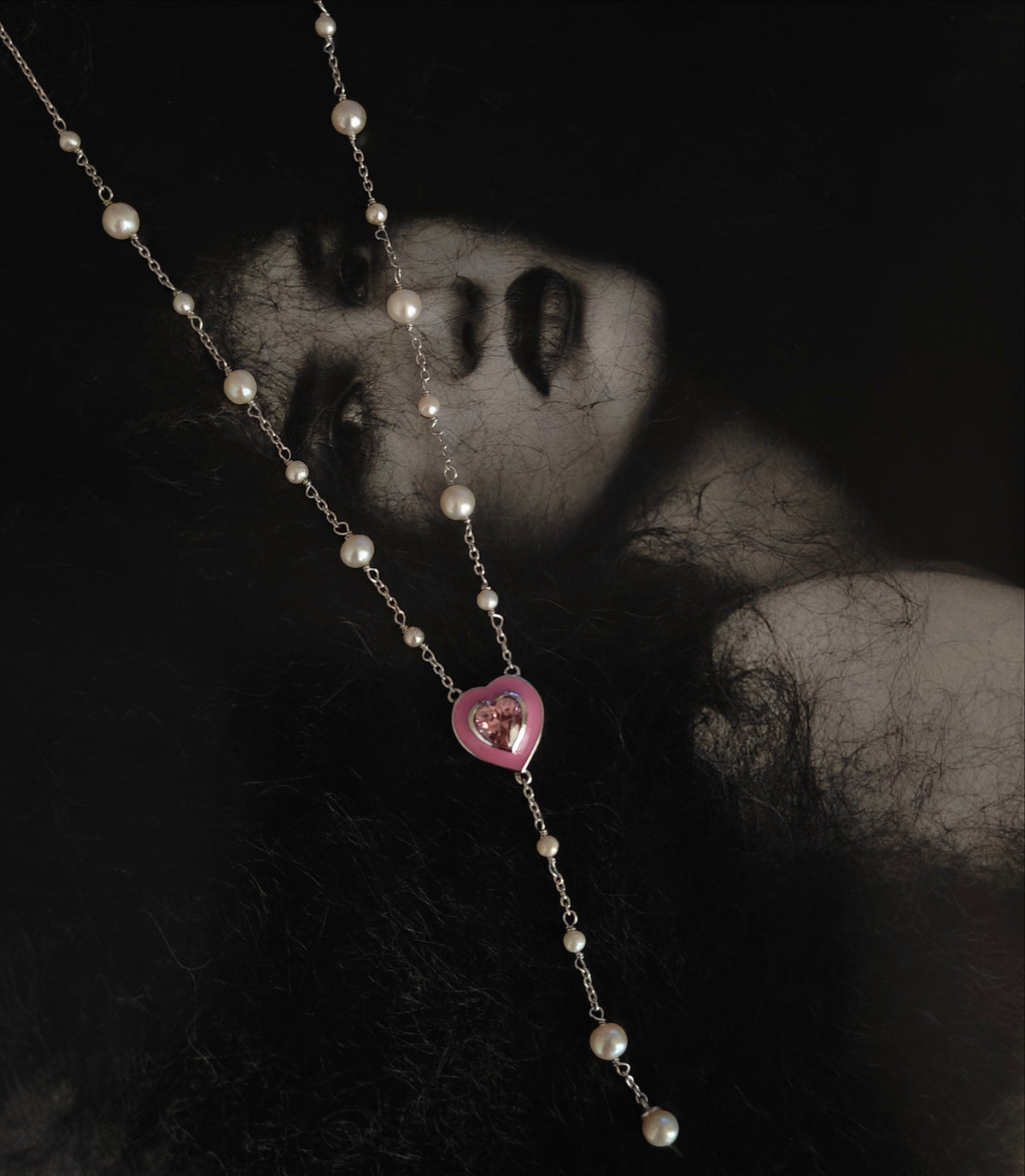 The Pink Heartline Necklace