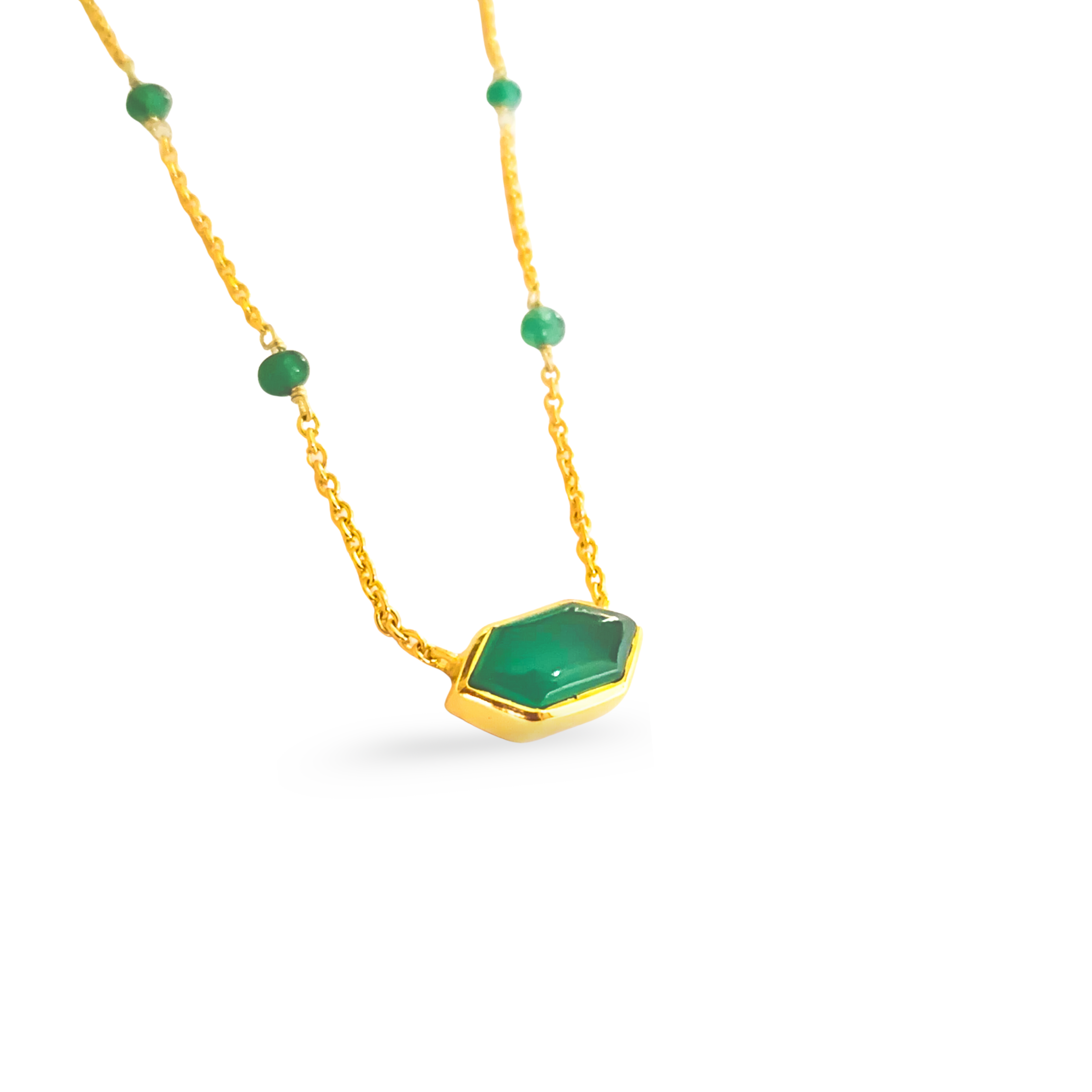Green Mirage  Pendant Necklace